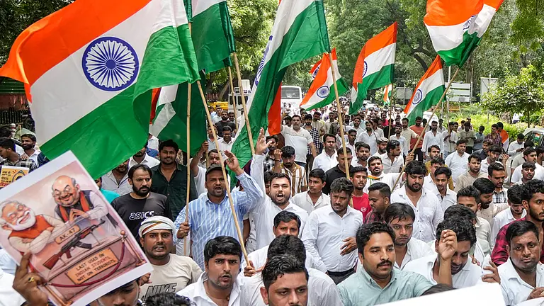 Mystery Over Truck Carrying Stones Found Outside Youth Congress Office